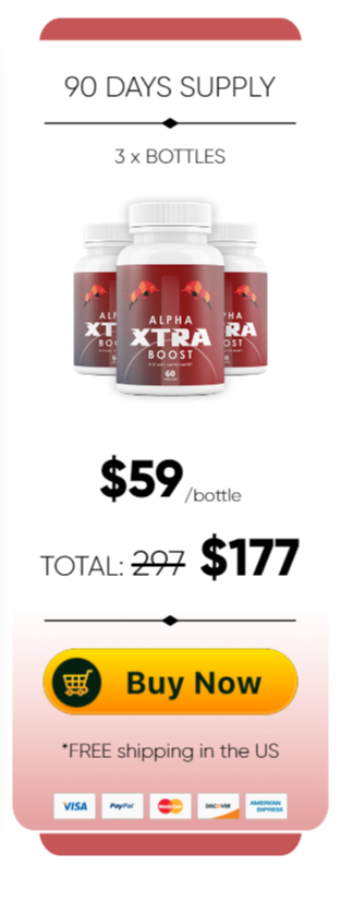 Alpha Xtra Boost - 3 bottles